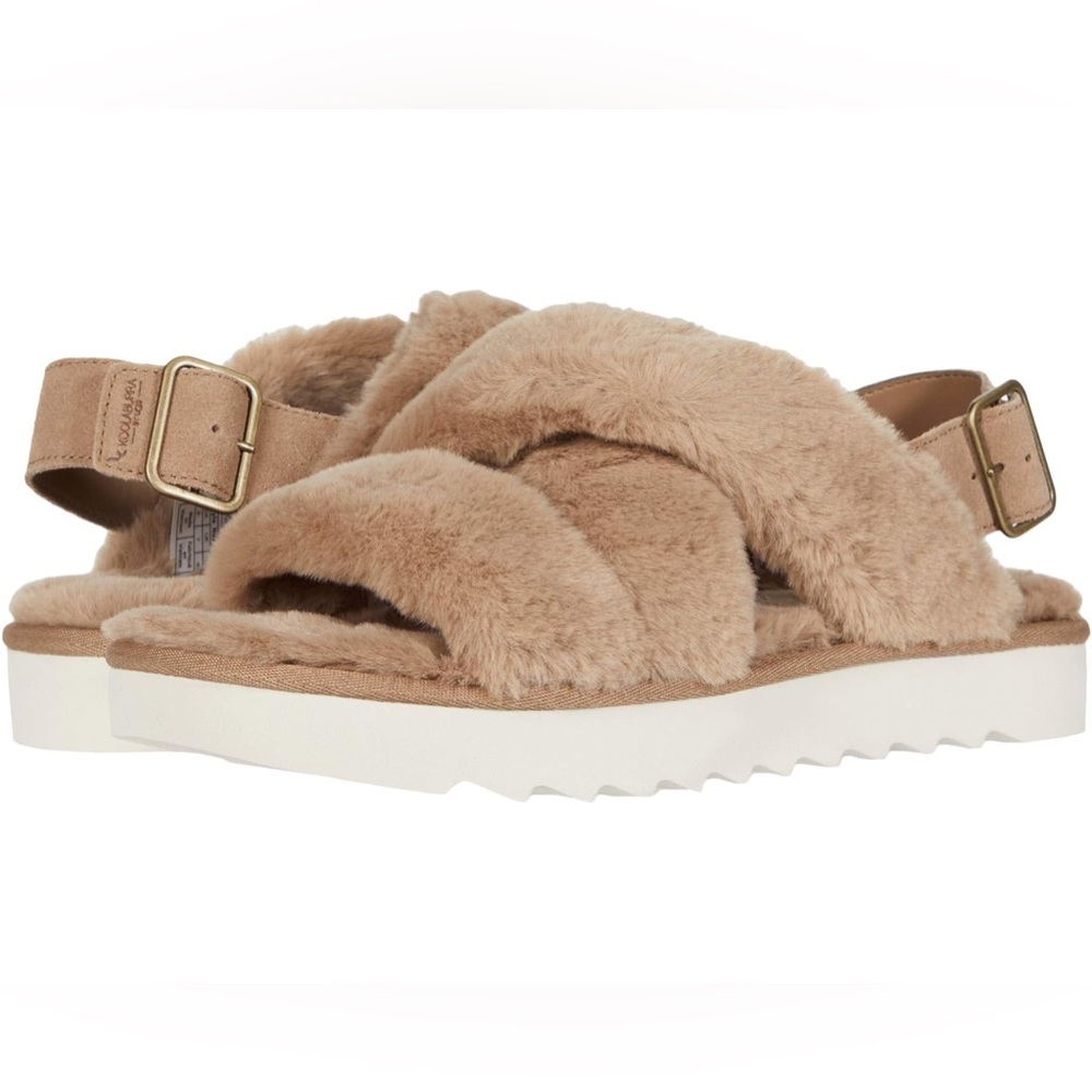 Koolaburra by UGG Fuzz-ee Sandal—cozy, cute, & so comfy! Only worn once. 🧸